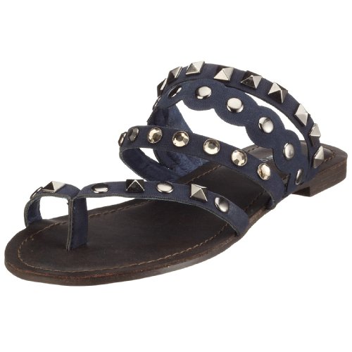 Buffalo 309-5274 nubuck pu, Damen Sandalen/Zehentrenner, blau, (blue ), EU 36 von Buffalo