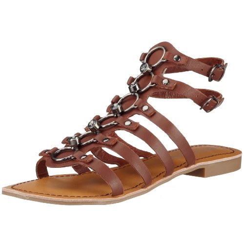 Buffalo 309-7058 valery leather, Damen Sandalen/Fashion-Sandalen, braun / hell, (tan 01), EU 38 von Buffalo