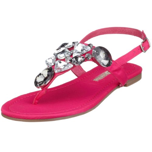 Buffalo 309-7167 satin, Damen Sandalen/Zehentrenner, pink, (fuschia 18), EU 38 von Buffalo