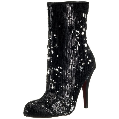 Buffalo 409-501-1 sequins black 01, Damen Stiefel, schwarz / sequins, (black 01), EU 37 von Buffalo