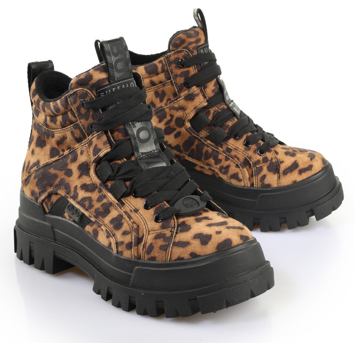 Buffalo ASPHA NC MID Schnürboots Trendboots, Stiefelette, Plateauboots im Leo-Look Buffalo ASPHA NC MID Schnürboots Trendboots, Stiefelette, Plateauboots im Leo-Look von Buffalo