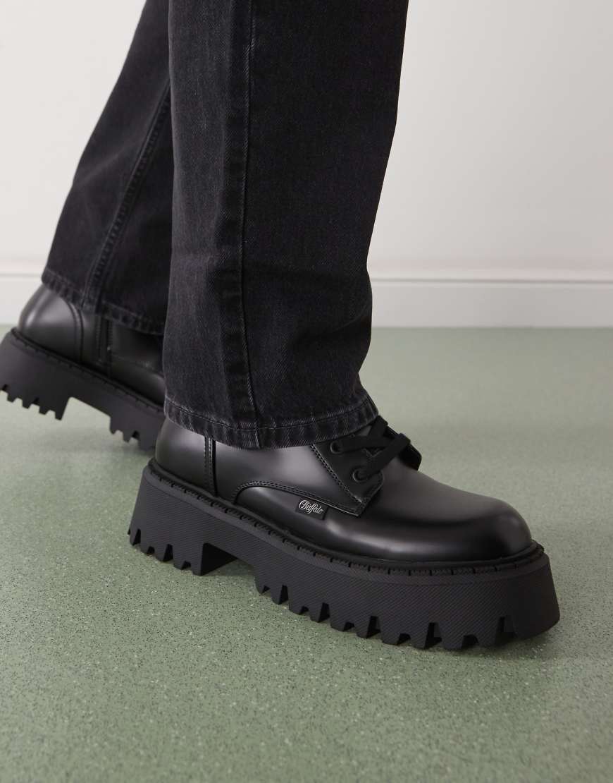 Buffalo - Asp - Schnürstiefel in Schwarz von Buffalo