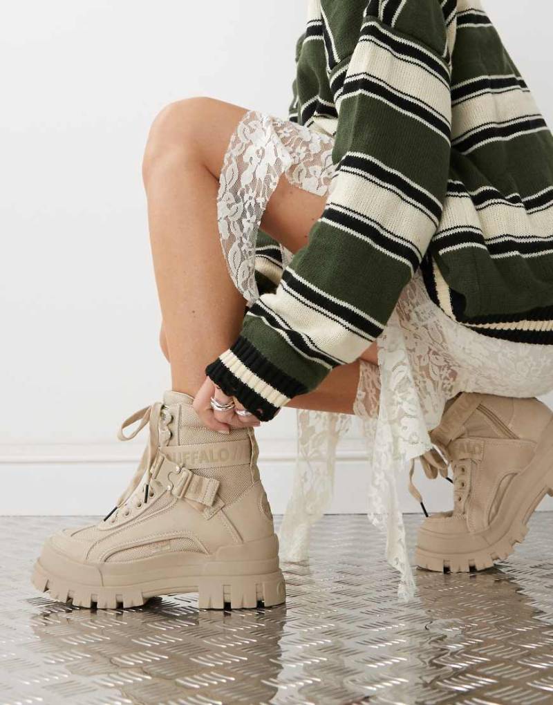 Buffalo - Aspha Com1 - Stiefel in Beige-Neutral von Buffalo