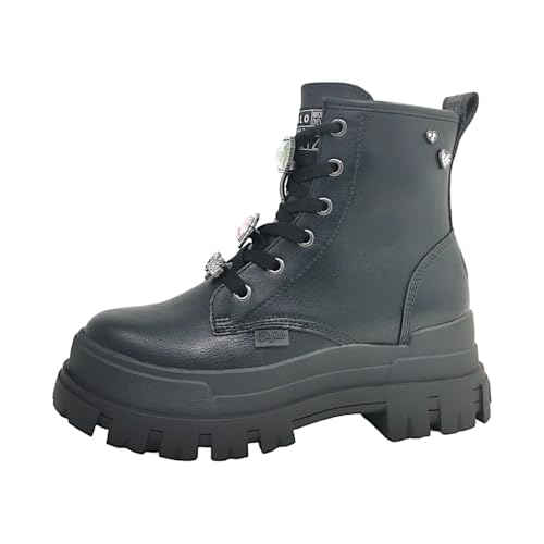 Buffalo Aspha RLD Ice Damenschuhe Schnürer Stiefel Schwarz Freizeit, Schuhgröße:39 EU von Buffalo