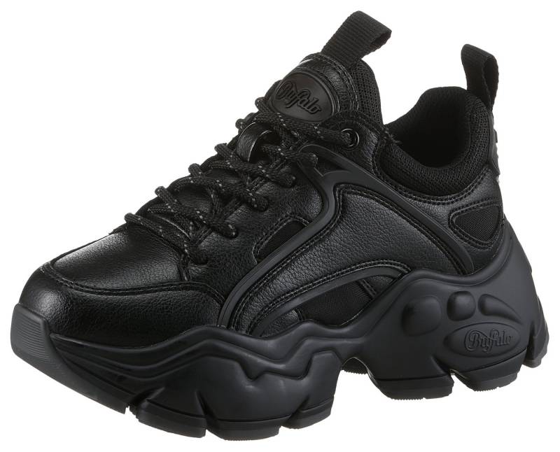 Buffalo BINARY Sneaker in monochromer Optik, Freizeitschuh, Halbschuh, Schnürschuh von Buffalo