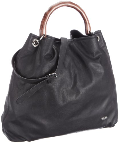 Buffalo Bag 209-AB0237 PU 111245, Damen Shopper, Schwarz (Black 01), 51x61x16 cm (B x H x T) von Buffalo