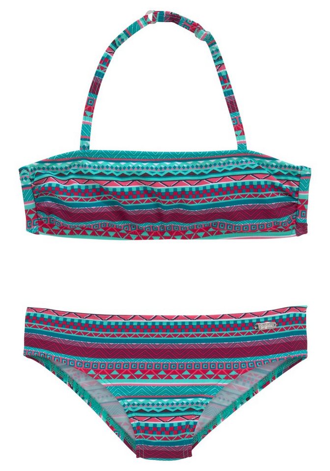 Buffalo Bandeau-Bikini Lux Kids mit abstraktem Druck von Buffalo