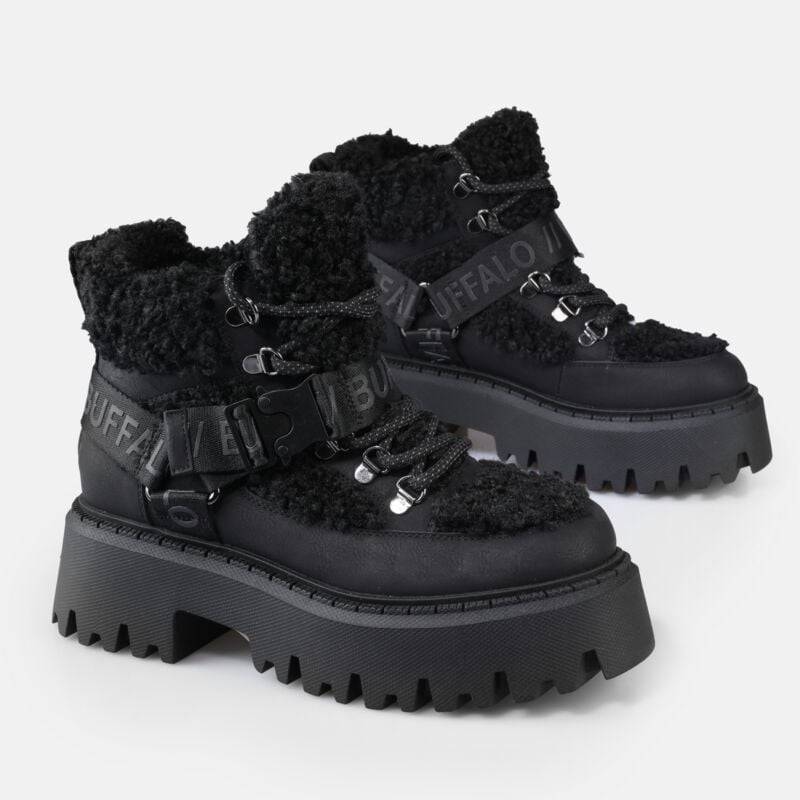 Buffalo Boot - ASPEN COM MID - EU36 bis EU38 - für Damen - Größe EU36 - schwarz von Buffalo