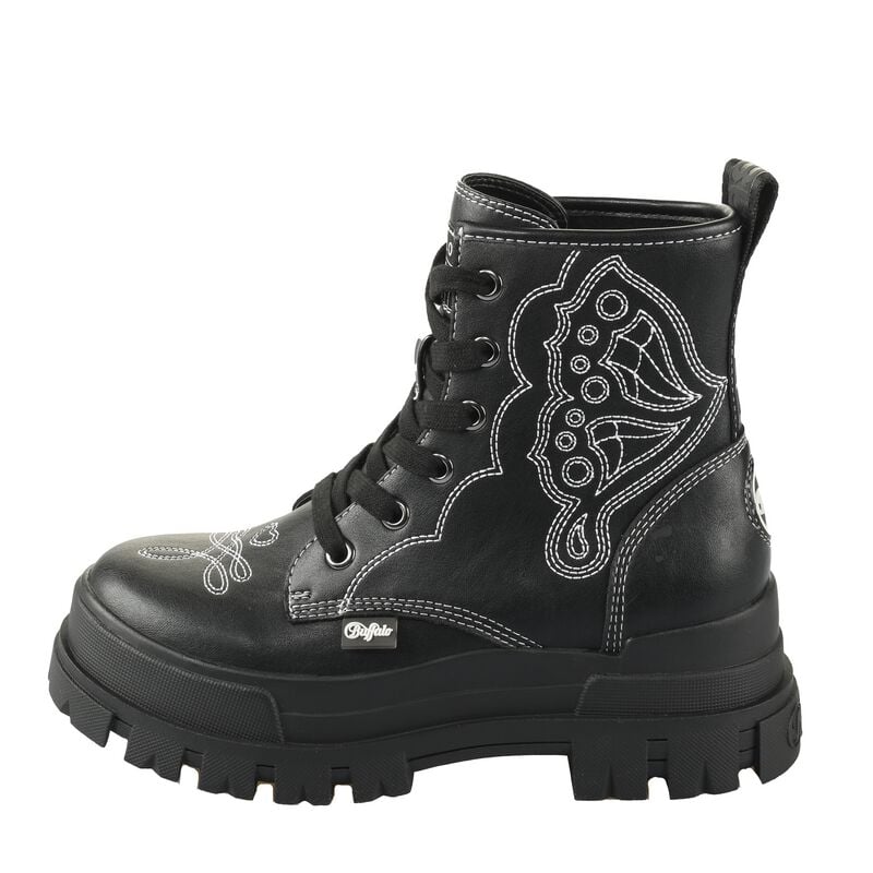 Buffalo Boot - ASPHA RLD WEST - EU36 bis EU37 - für Damen - Größe EU36 - schwarz/weiß von Buffalo
