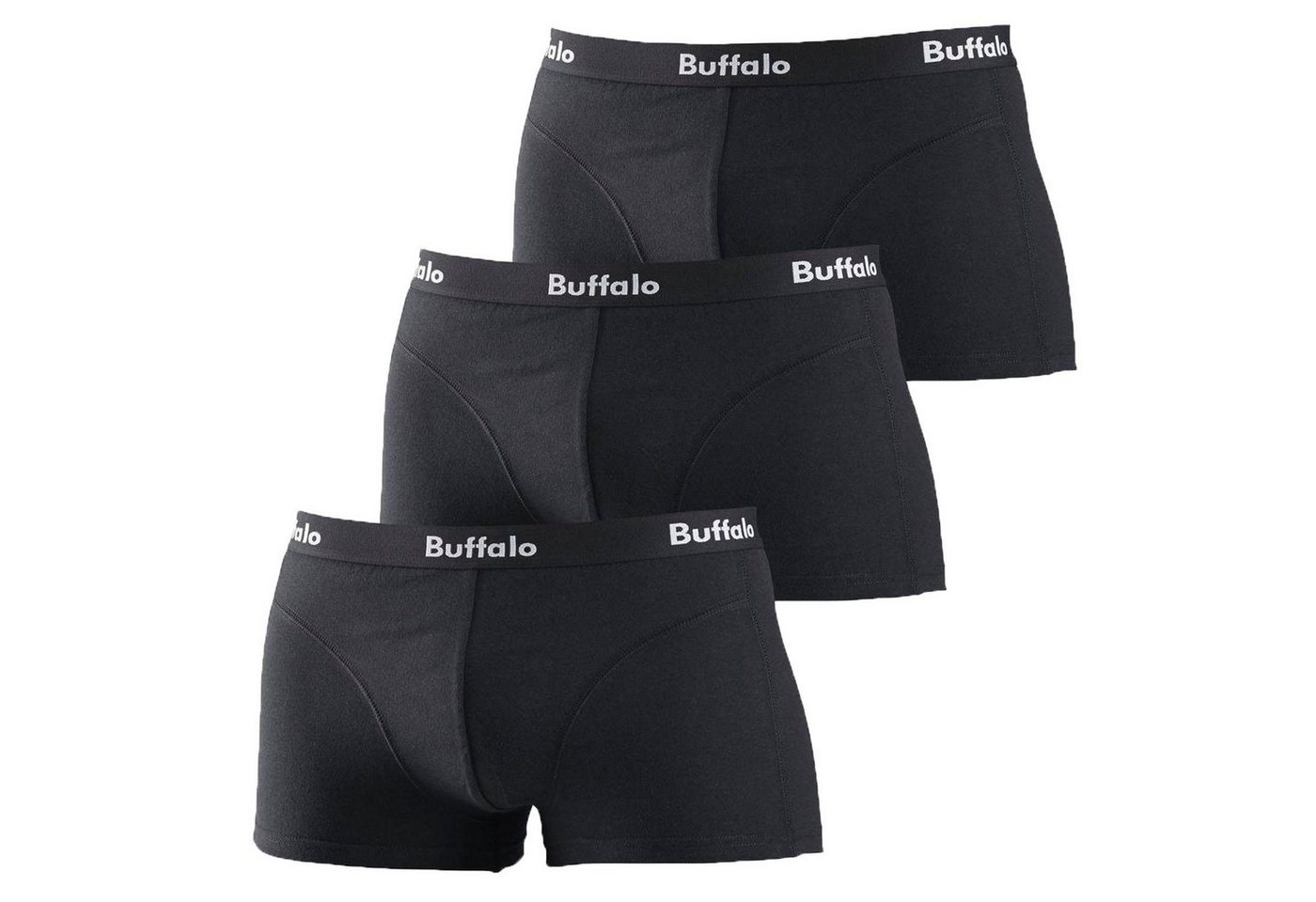 Buffalo Boxershorts (3-St) mit Logo-Bündchen von Buffalo