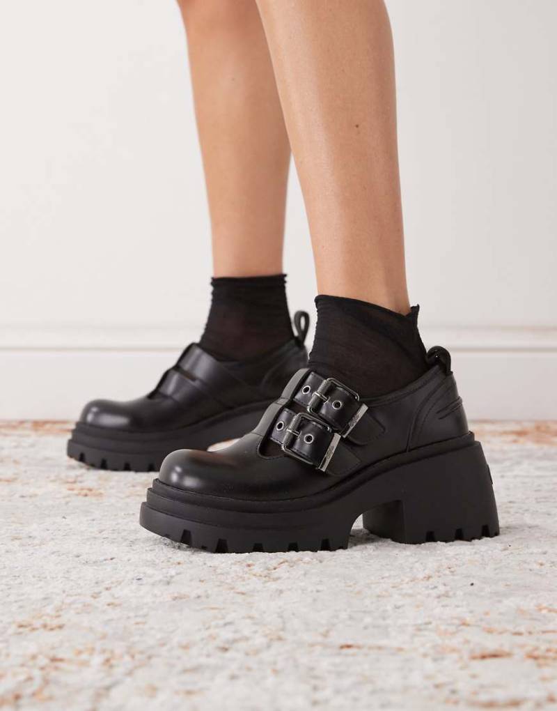 Buffalo - Bravr Jane - Schuhe in Schwarz mit Schnallen von Buffalo