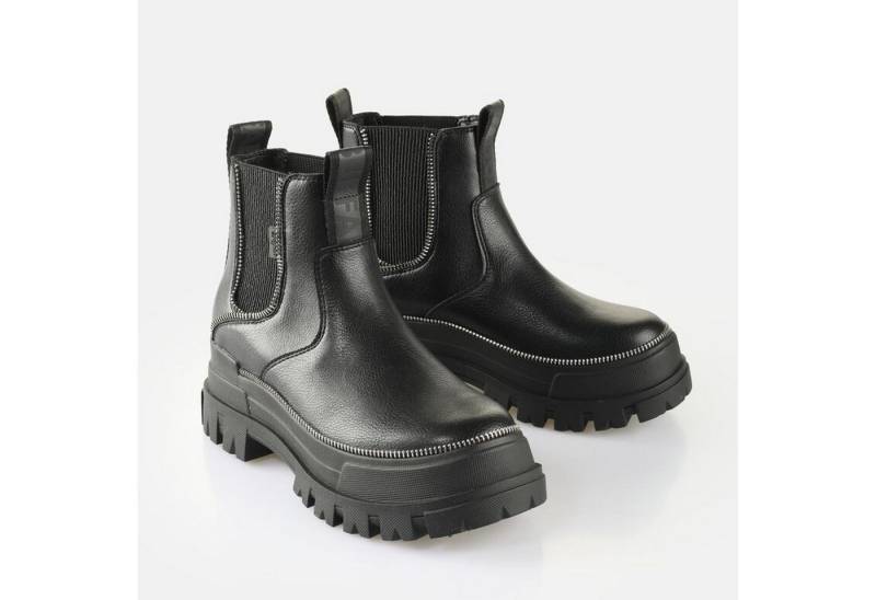 Buffalo Buffalo Aspha Chelsea Zip Mid Boots Schwarz 38 Winterboots von Buffalo