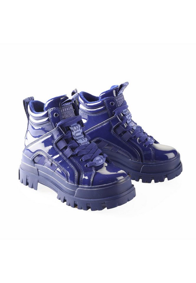 Buffalo Buffalo Aspha NC Mid Vegan Patent Stiefel von Buffalo