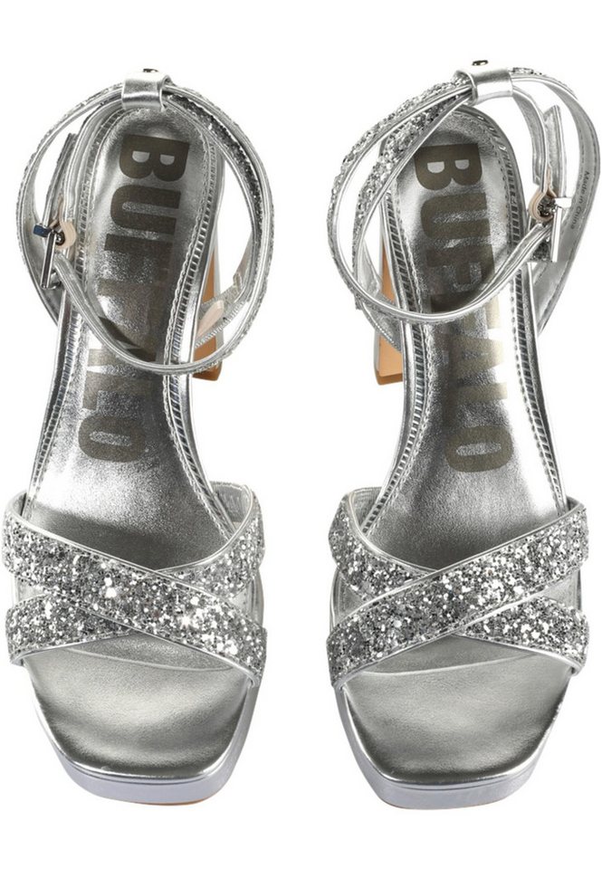 Buffalo Buffalo Buffalo June Glam - Vegan Nappa/Glitter High-Heel-Pumps von Buffalo
