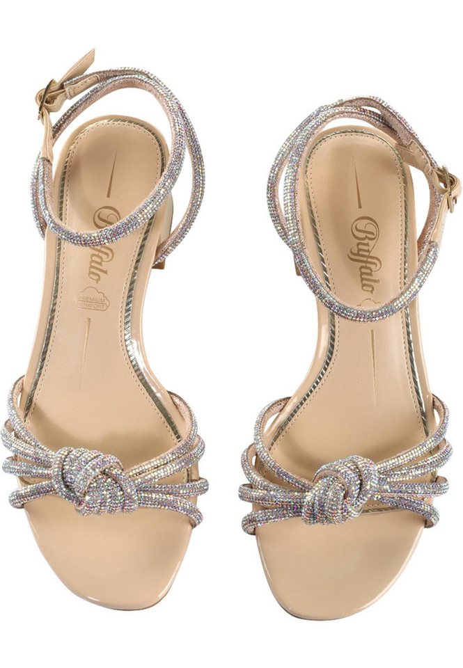 Buffalo Buffalo Buffalo Lilly Bow - Vegan Patent High-Heel-Pumps von Buffalo