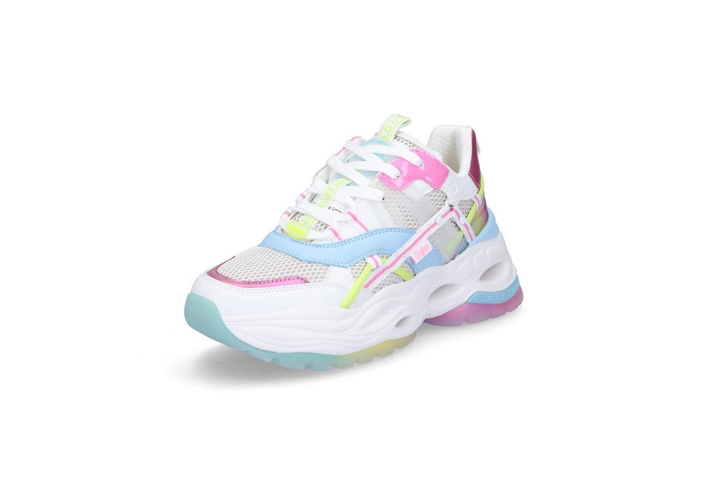Buffalo Buffalo Damen Sneaker Triplet Hollow weiß multi Sneaker von Buffalo
