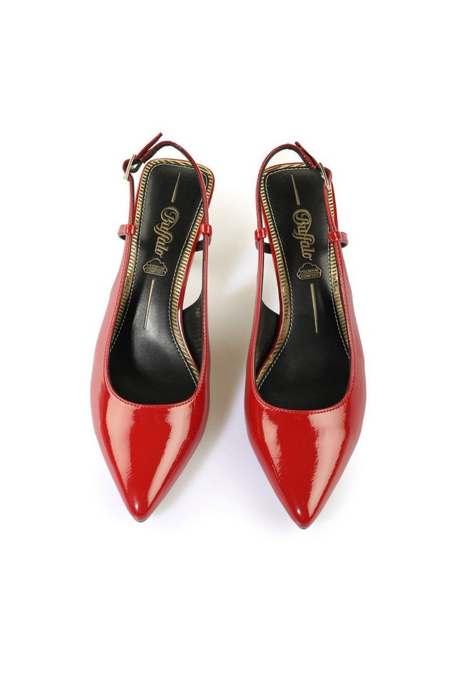 Buffalo Buffalo Sling Back- Vegan Patent High-Heel-Pumps von Buffalo