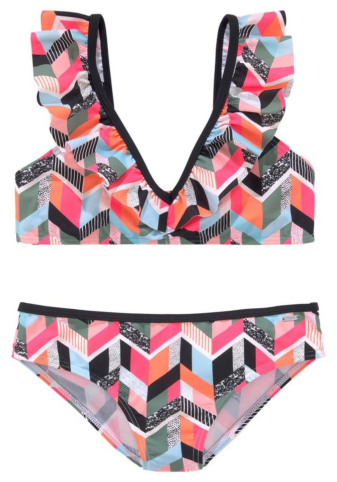 Buffalo Bustier-Bikini mit geometrischem Print von Buffalo