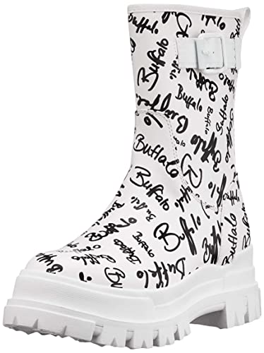 Buffalo Damen ASPHA RAIN LO Mode-Stiefel, White/Black, 39 EU von Buffalo