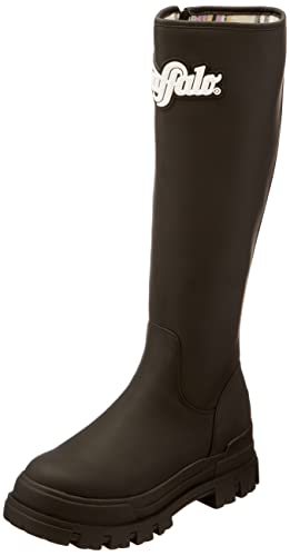 Buffalo Damen Aspha Rain Hi Mode Stiefel, Schwarz, 41 EU von Buffalo