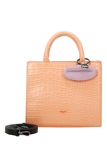 Buffalo Damen Big Boxy Collection Croco Orange Tan Shopper von Buffalo