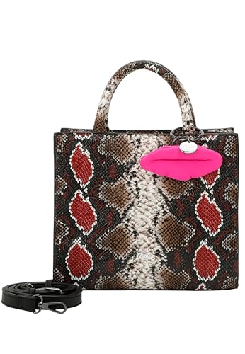 Buffalo Damen Big Boxy Collection Fancy Snake Pink Shopper von Buffalo