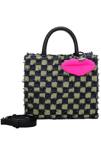 Buffalo Damen Big Boxy Collection Fancy Squares Yellow Shopper von Buffalo