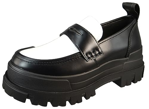 Buffalo Damen Halbschuhe Aspha Loafer Vegan 1622300 Schwarz, Groesse:37 EU von Buffalo