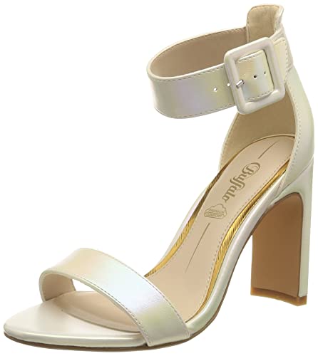 Buffalo Damen JEN Ankle Sandale mit Absatz, Pearl White, 40 EU von Buffalo