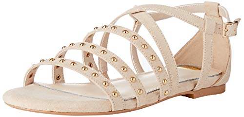 Buffalo Damen Jain Flache Sandale, Nude, 37 EU von Buffalo