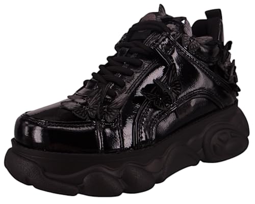 Buffalo Damen Low Sneaker C. Butterflies Schwarz Synthetik 40 von Buffalo