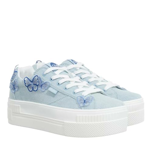 Buffalo Damen Low Sneaker PAIRED Butterfly Blau Textil 38 von Buffalo