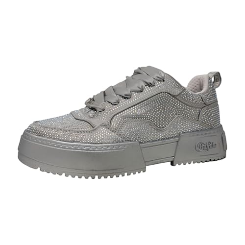 Buffalo Damen Low Sneaker RSE Spark Silber Textil 40 von Buffalo