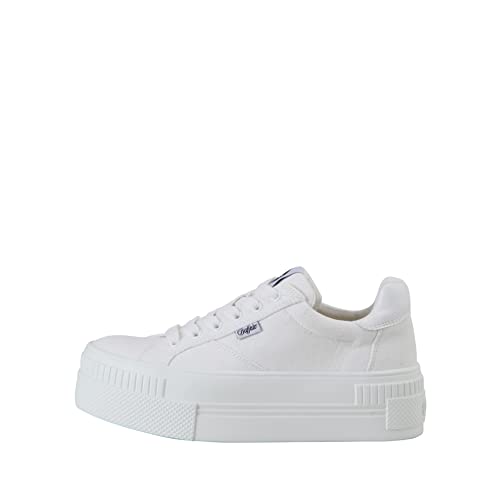 Buffalo Damen Skater Sneaker PAIRED, Damen Sneaker,Sportschuhe,Freizeitschuhe,Turnschuhe,Laufschuhe,Low-Tops,Woman,Lady,Weiß (White),41 EU / 7 UK von Buffalo