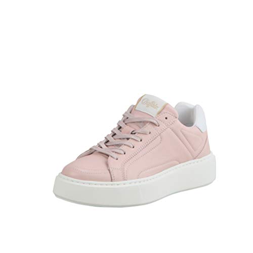 Buffalo Damen Low-Top Sneaker ROLA, Damen Halbschuhe,Freizeitschuhe,Plateausohle,weiblich,Ladies,Women's,schnürschuhe,Lady,Pink (Rose),42 EU / 8 UK von Buffalo