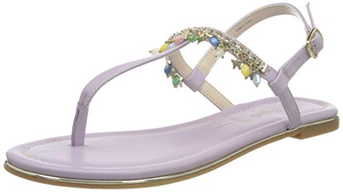 Buffalo Damen Rachel Charms Flache Sandale, Light Purple, 37 EU von Buffalo