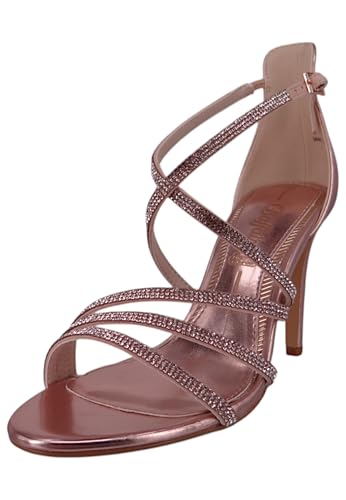 Buffalo Damen Riemchensandaletten/High Heels MAKAI 2 Rose Textil-Synthetik-Mix, Größe:39, Farbauswahl:bronze von Buffalo
