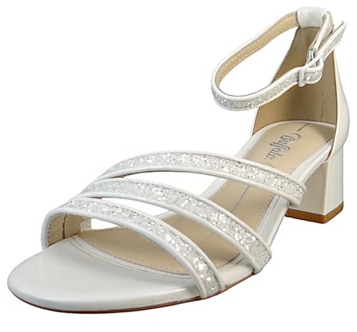 Buffalo Damen Sandaletten/Brautschuhe Lucy Glam Weiß Synthetik, Größe:41, Farbauswahl:weiß von Buffalo