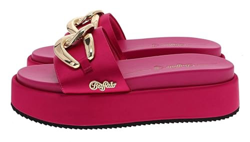 Buffalo Damen Schuhe NOA SLIDE CHAIN Rot Sandale Sliders 37 EU von Buffalo