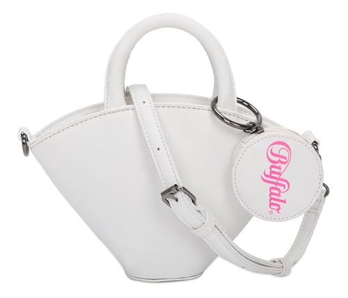 Buffalo Damen Sculpt Muse White Handtasche, One Size von Buffalo