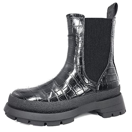 Buffalo Damen Simona Mode-Stiefel, Croco Black, 40 EU von Buffalo