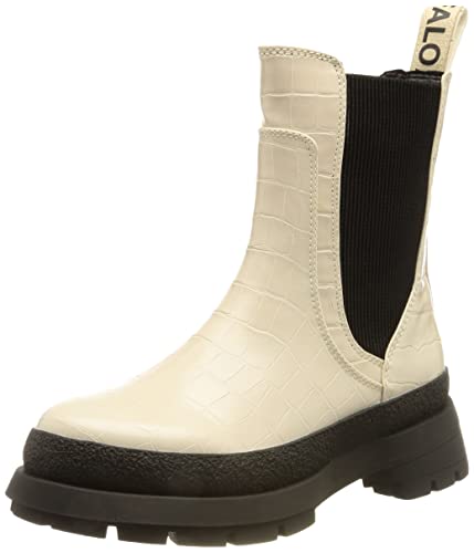 Buffalo Damen Simona Mode-Stiefel, Croco Cream, 39 EU von Buffalo