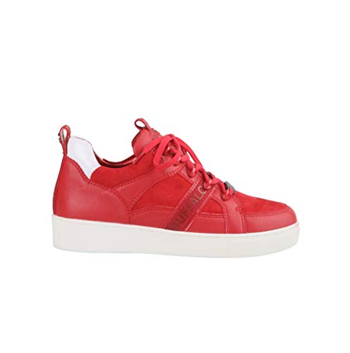 Buffalo Damen Sneaker Catcher Lead, Frauen Low Top Sneaker, Lady Ladies feminin elegant Women's Women Woman Freizeit leger,Rot(RED),40 EU / 6.5 UK von Buffalo