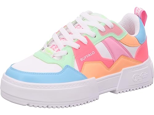 Buffalo Damen Sneaker RSE V2 - Vegan Nappa neon/Multi Größe 37 von Buffalo