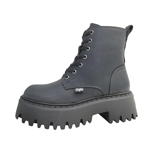 Buffalo Damen Stiefel Schuhe Schnürschuh Stiefeletten Aspen Lace Up Warm, Farbe:Schwarz, Schuhgröße:EUR 42, Artikel:-black von Buffalo