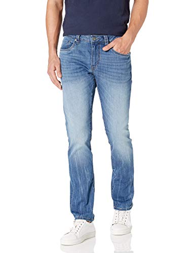 Buffalo David Bitton Herren Men's Ash Slim Denim Jeans, Indigo, 38W / 32L von Buffalo David Bitton