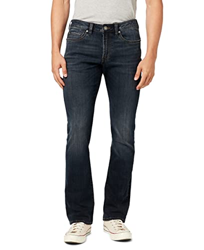 Buffalo David Bitton Herren Slim Boot King Jeans, Knittert und geschliffen, 30W / 32L von Buffalo David Bitton