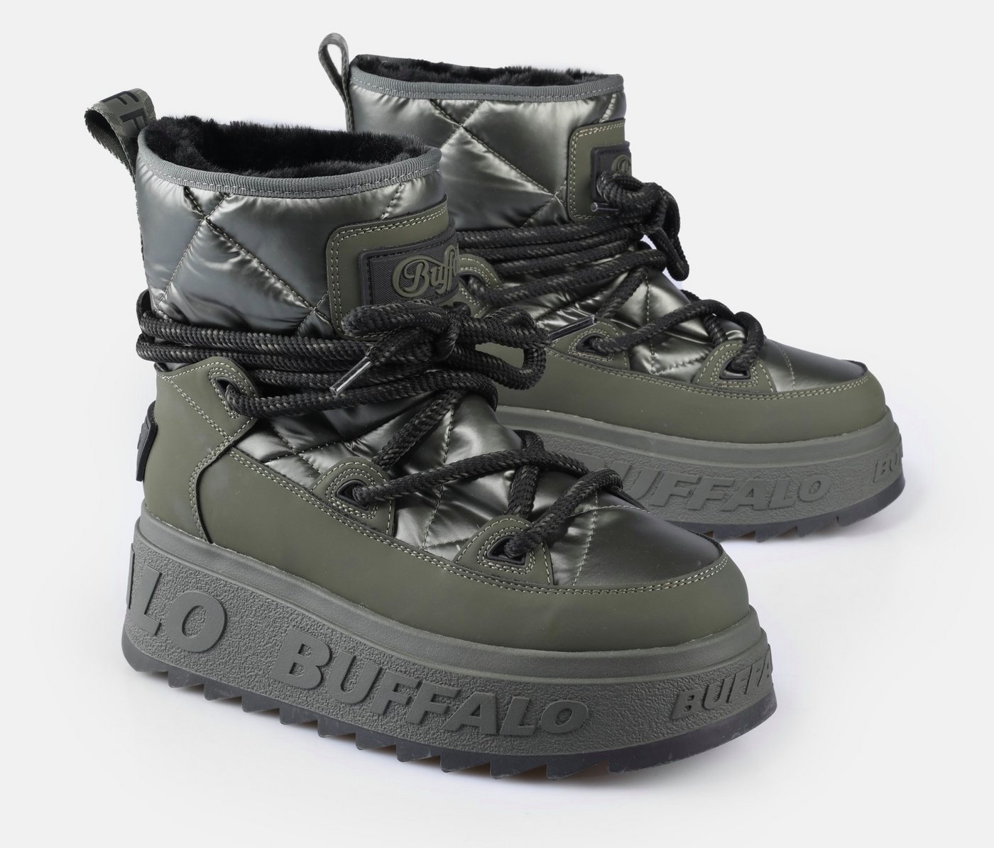 Buffalo ELIZA Snowboots Winterboots, Schnürboots, Schlupfboots mit Warmfutter von Buffalo