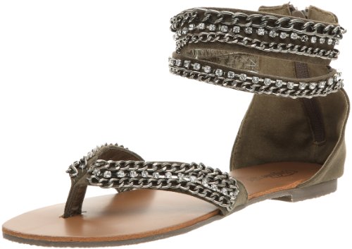 Buffalo Girl 219910 JJX Suede BROWN400 116192, Damen, Sandalen/Fashion-Sandalen, Braun (BROWN400), EU 38 von Buffalo