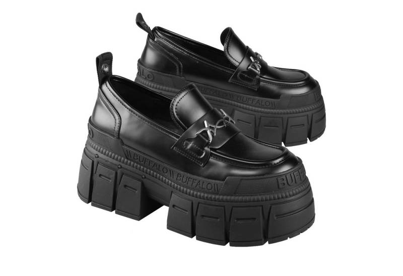 Buffalo Gospher Loafer Tribal Loafer mit Plateausohle und Markendetails von Buffalo